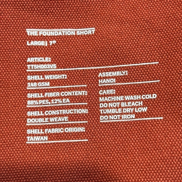 Ten Thousand | The Foundation Short Large 7” - Picture 4 of 4